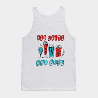 Red White and Brew T-shirt Tank Top